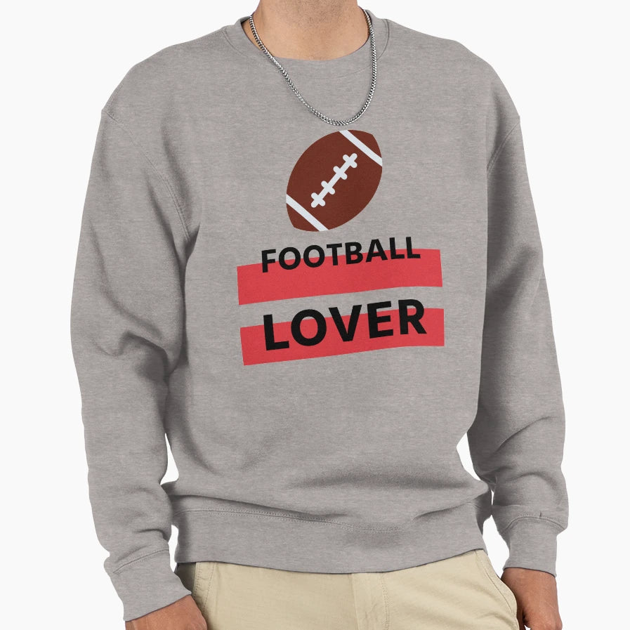 American Football Lover Simple Black Sweatshirt - Unique Graphic Unisex - T-Shirt, Sweatshirt, Hoodie