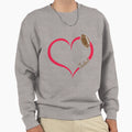 Football Heart Love Sweatshirt - Custom Art Print Unisex - T-Shirt, Sweatshirt, Hoodie