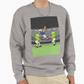 Football Player Sensational Jump Sweatshirt - Minimalist Print Unisex - T-Shirt, Sweatshirt, Hoodie