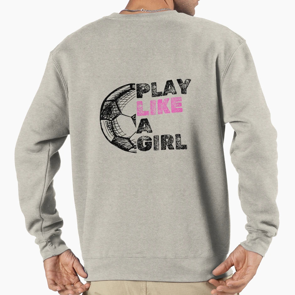 Female Soccer Sweatshirt - Minimalist Print Men Women - T-Shirt, Sweatshirt, Hoodie