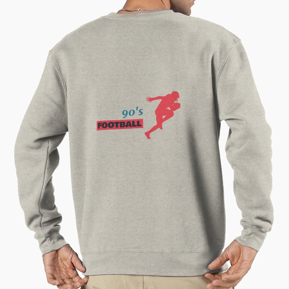 90S Football Heritage Sweatshirt - Novelty Apparel Unisex - T-Shirt, Sweatshirt, Hoodie