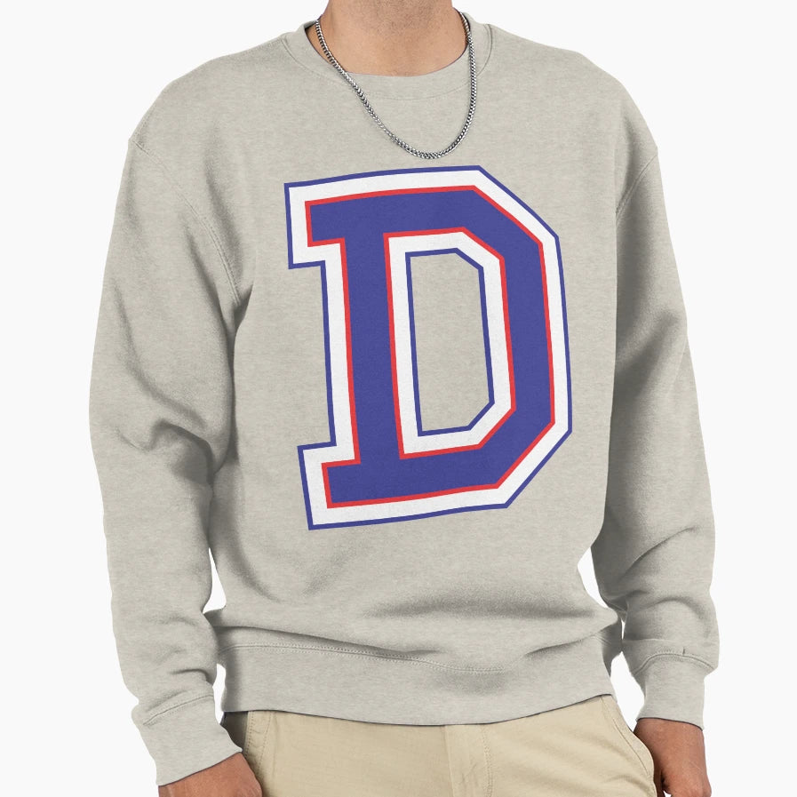 Alphabet D Sweatshirt - Unique Graphic for Adults - T-Shirt, Sweatshirt, Hoodie