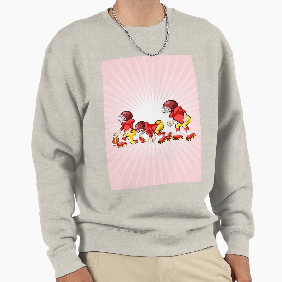 American Football Players Arming Sweatshirt - Fun Novelty Design Men Women - T-Shirt, Sweatshirt, Hoodie