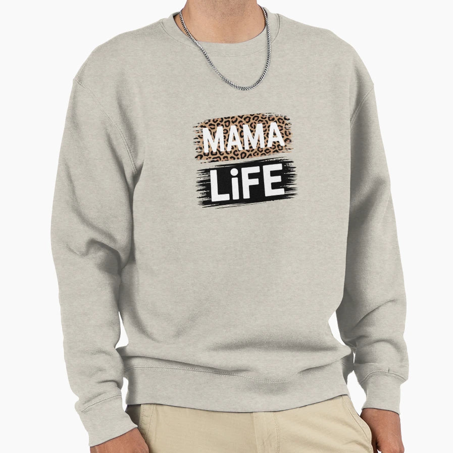 Mama Life Between Love And Chaos Sweatshirt - Casual Everyday Wear Unisex - T-Shirt, Sweatshirt, Hoodie