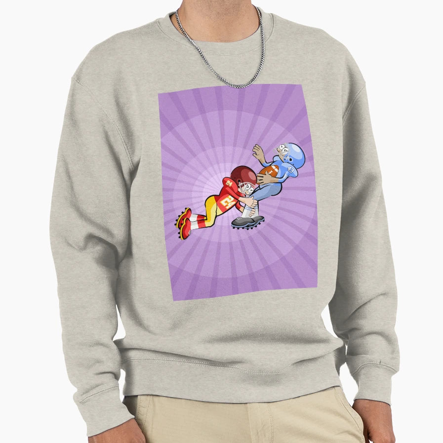 American Football Player Grabs Sweatshirt - Casual Everyday Wear Unisex - T-Shirt, Sweatshirt, Hoodie