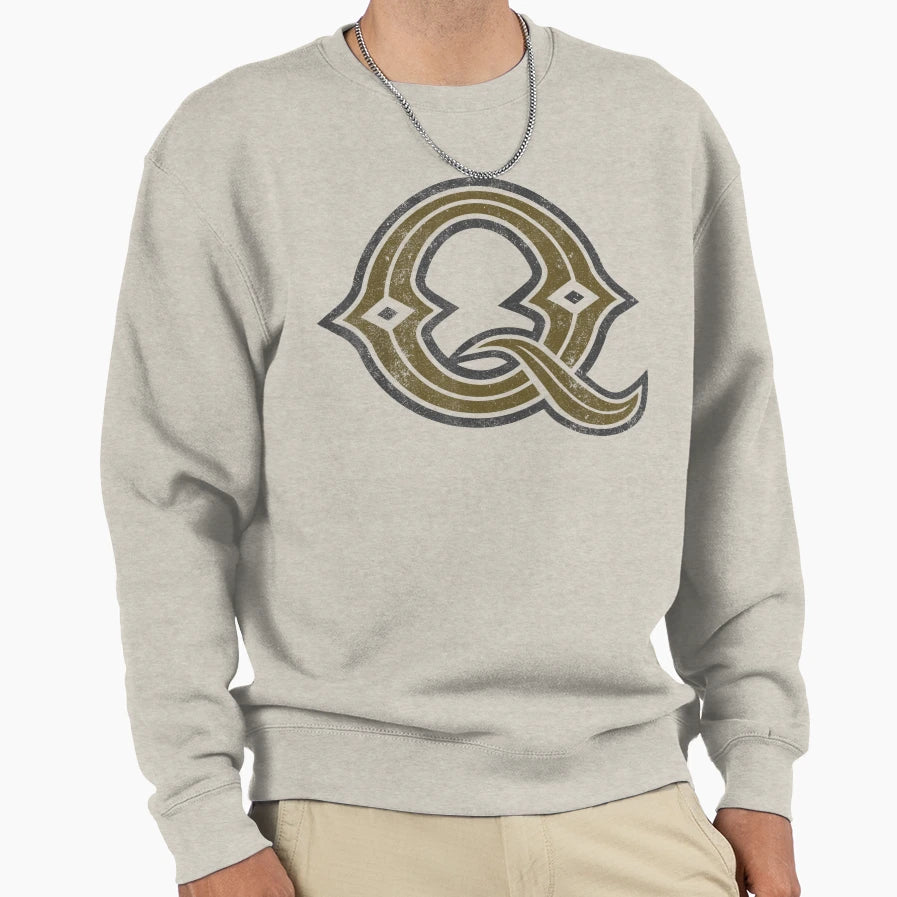Q Letter Character Name Cartoon Sweatshirt - Custom Art Print Men Women - T-Shirt, Sweatshirt, Hoodie
