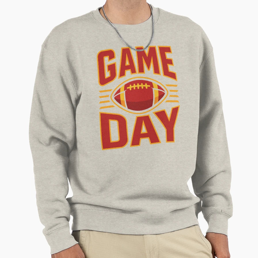 Game Day Football Season Sweatshirt - Fun Novelty Design Men Women - T-Shirt, Sweatshirt, Hoodie