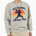 Old School Football Vibes American Sweatshirt - Unique Graphic for Adults - T-Shirt, Sweatshirt, Hoodie