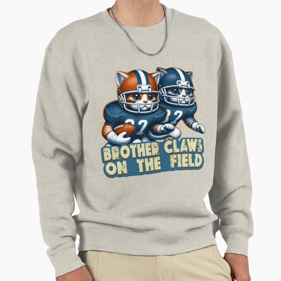 Brother Claws Field American Football Sweatshirt - Novelty Apparel Unisex - T-Shirt, Sweatshirt, Hoodie