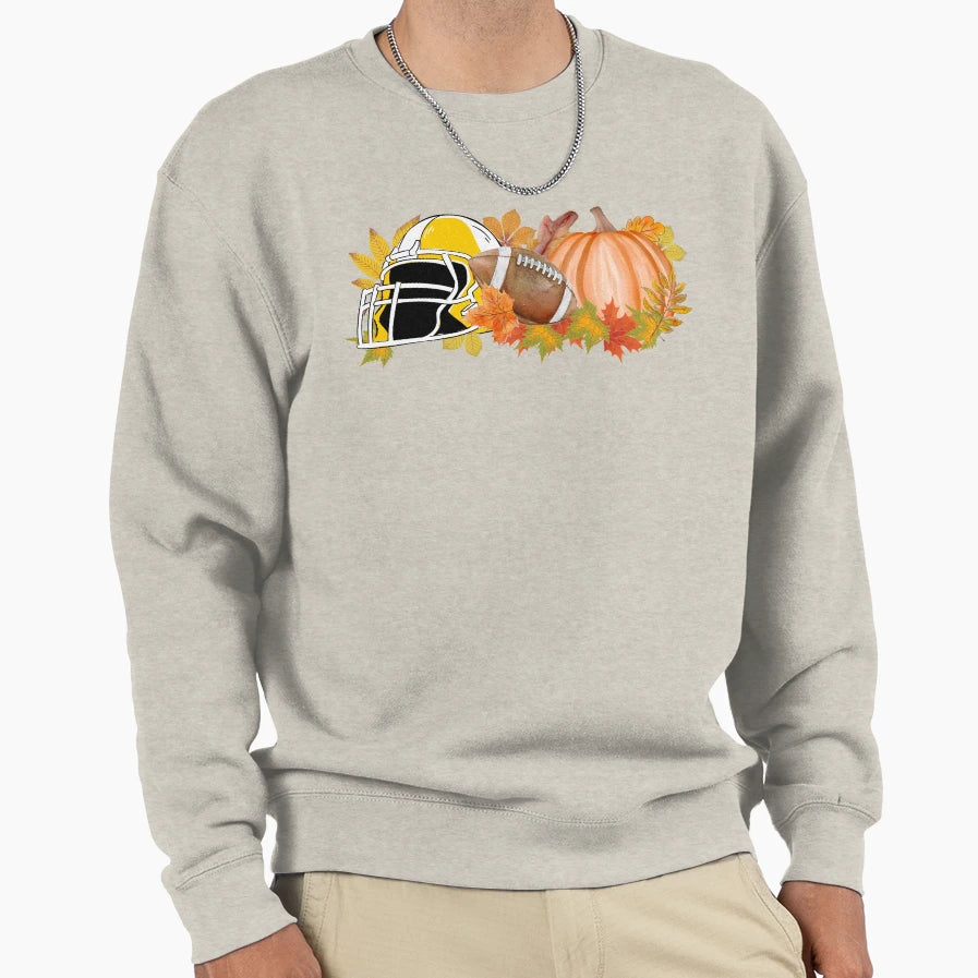 Fall Football Sweatshirt - Fun Novelty Design for Adults - T-Shirt, Sweatshirt, Hoodie