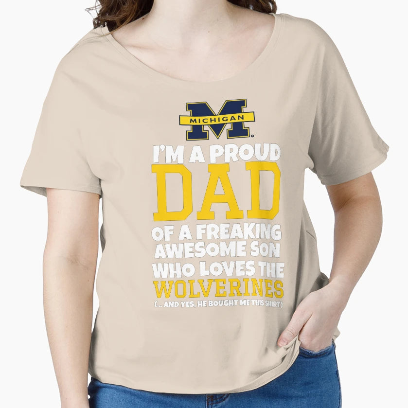Michigan Dad Cheesy T-Shirt - Casual Everyday Wear Unisex - T-Shirt, Sweatshirt, Hoodie