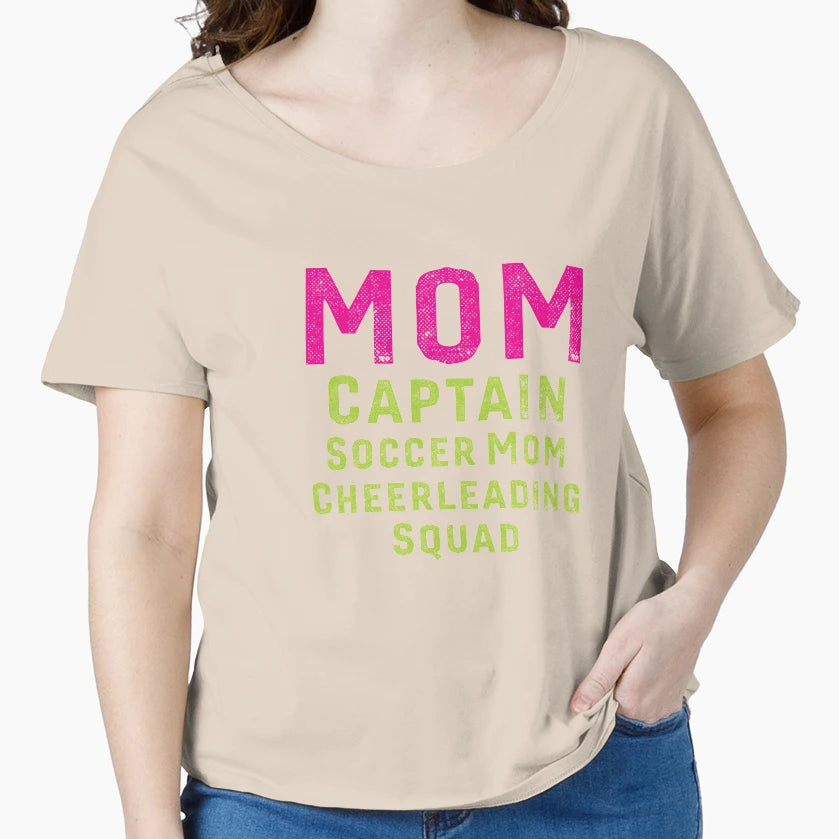 Mom Soccer Cheerleading Squad Funny T-Shirt - Streetwear Style Unisex - T-Shirt, Sweatshirt, Hoodie