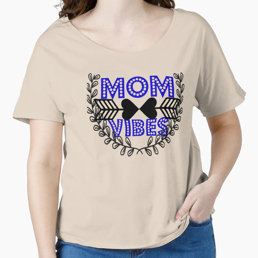 Mom Vibes T-Shirt - Custom Art Print Men Women - T-Shirt, Sweatshirt, Hoodie