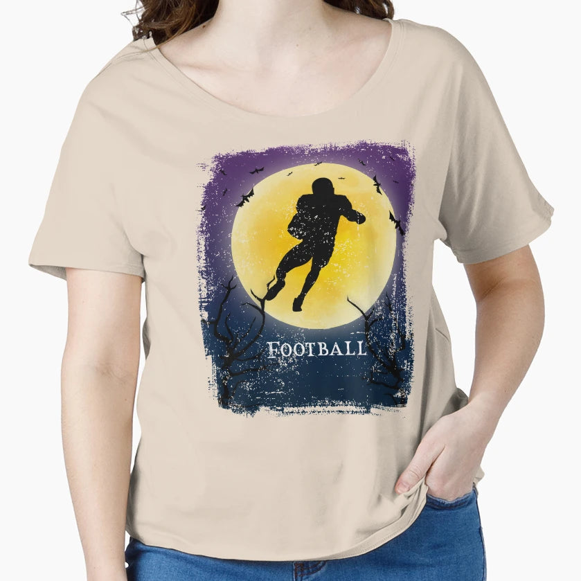 Football Halloween Art Football Player T-Shirt - Graphic Print Men Women - T-Shirt, Sweatshirt, Hoodie