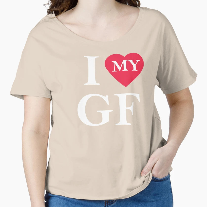 I Love My Girlfriend I Heart My Gf T-Shirt - Unique Graphic for Adults - T-Shirt, Sweatshirt, Hoodie