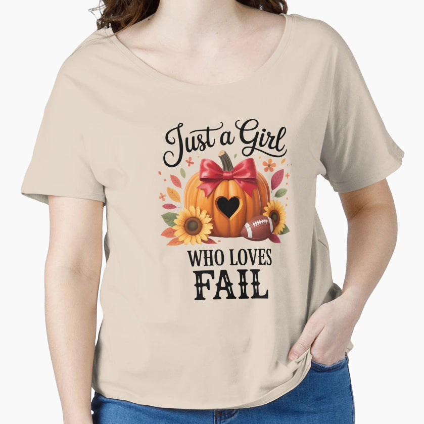 Just Who Loves Fall Pumpkin Football T-Shirt - Unique Graphic for Adults - T-Shirt, Sweatshirt, Hoodie