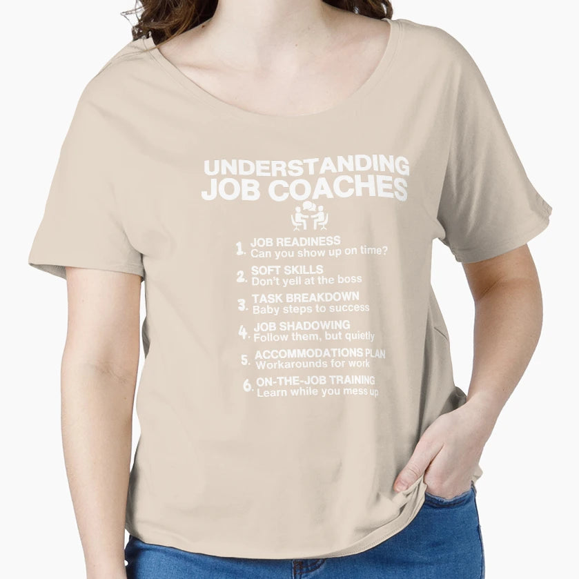 Job Coaches Decoded Workplace Wisdom T-Shirt - Trendy Graphic for Adults - T-Shirt, Sweatshirt, Hoodie