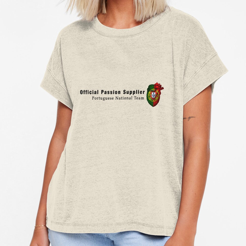 Portugal fan "Passion Heart" by Endorfin Garment - Adult & Kids T-Shirts, Sweatshirts & Hoodies apparel design preview 1
