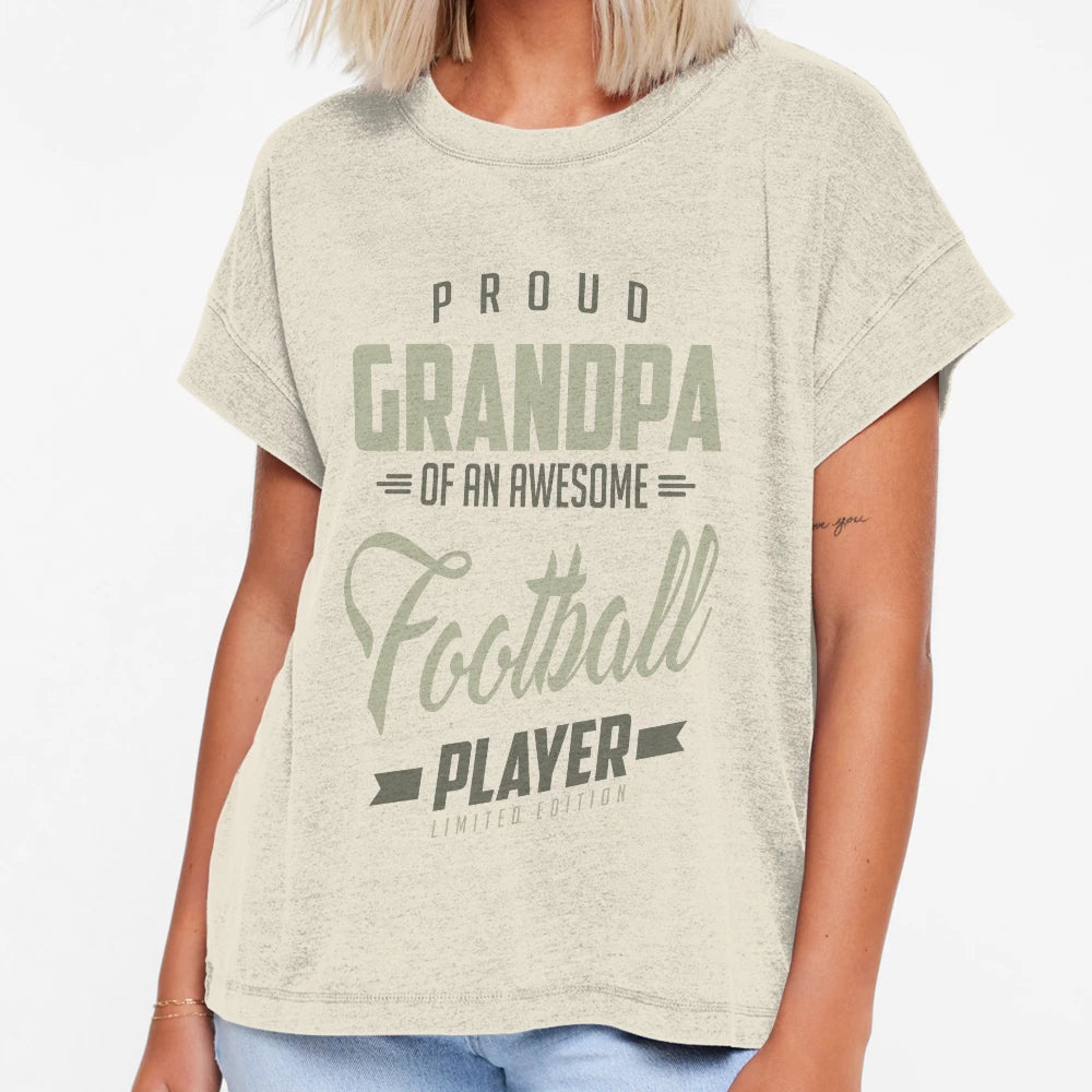 Proud Grandpa Football Player T-Shirt - Trendy Graphic Unisex - T-Shirt, Sweatshirt, Hoodie