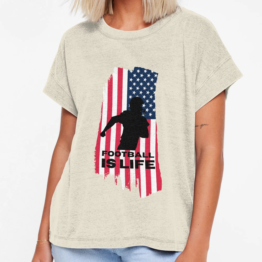 Football Life T-Shirt - Trendy Graphic Unisex - T-Shirt, Sweatshirt, Hoodie