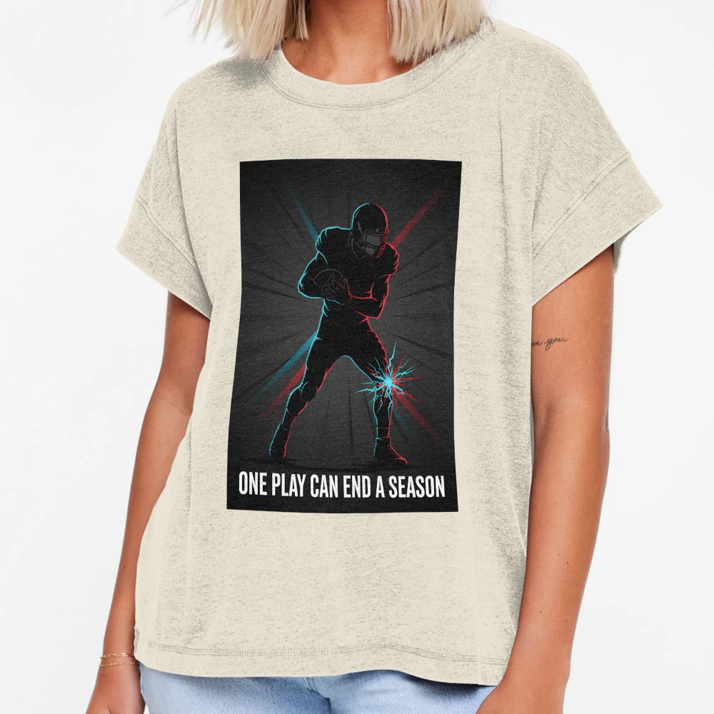 PM One Play Can End Season Chiefs T-Shirt - Novelty Apparel for Adults - T-Shirt, Sweatshirt, Hoodie