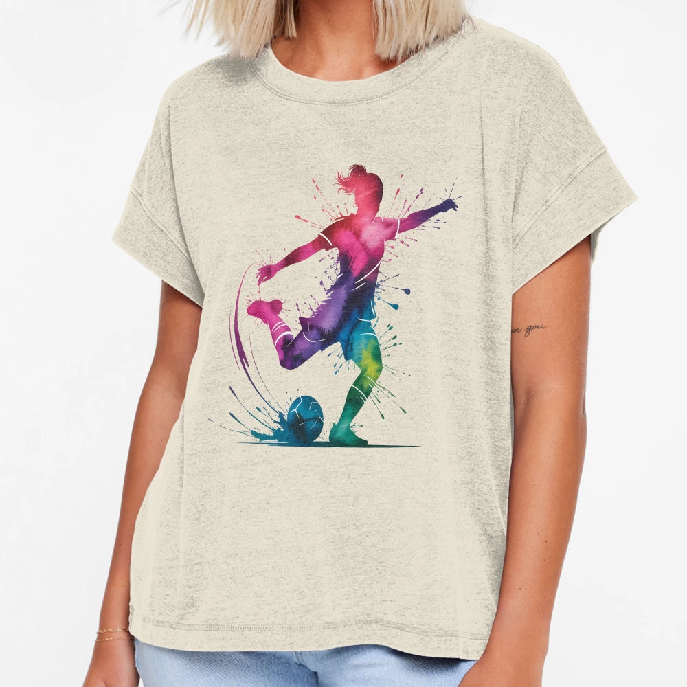 Soccer Watercolor T-Shirt - Trendy Graphic Unisex - T-Shirt, Sweatshirt, Hoodie