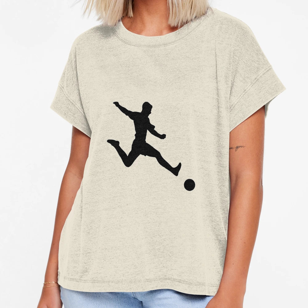 Simple Football Soccer Shooter Soccer T-Shirt - Custom Art Print Men Women - T-Shirt, Sweatshirt, Hoodie