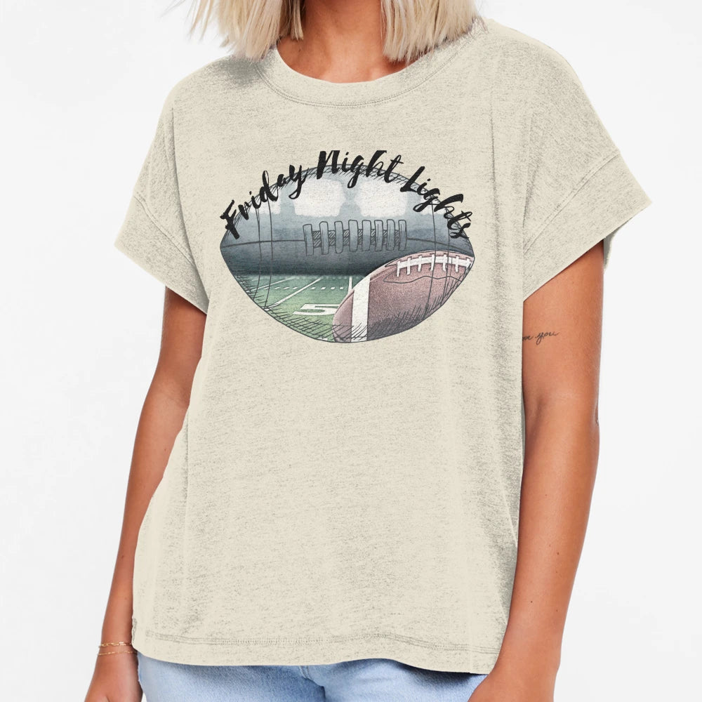 Football Friday Night Lights T-Shirt - Aesthetic Graphic for Adults - T-Shirt, Sweatshirt, Hoodie