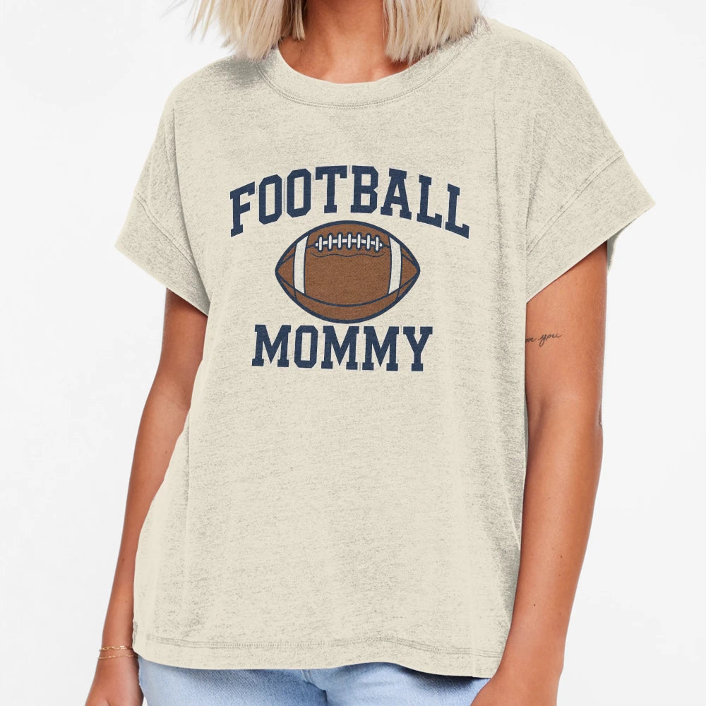Football Mommy Sports Logo T-Shirt - Fun Novelty Design for Adults - T-Shirt, Sweatshirt, Hoodie