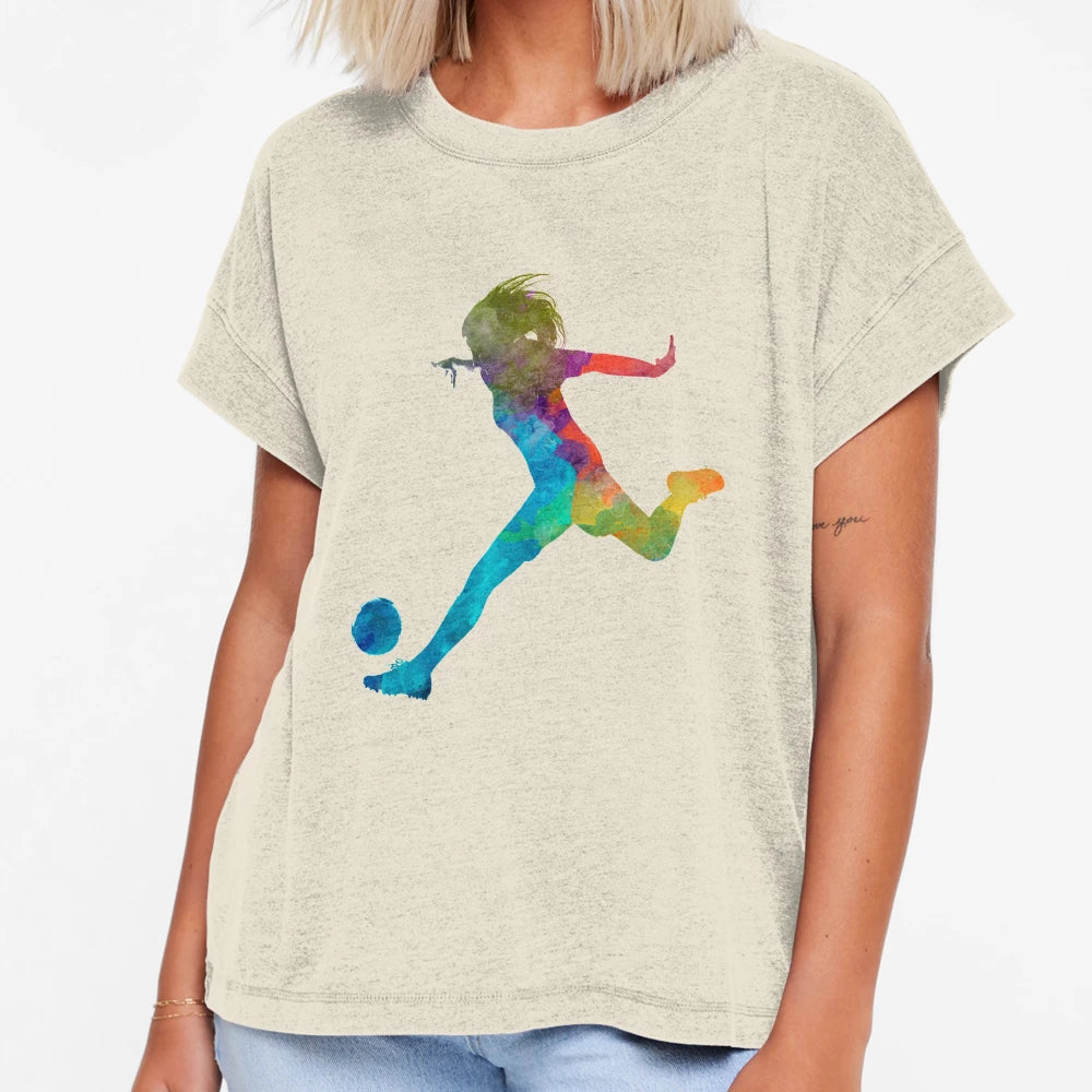 Soccer Player 01 Watercolor T-Shirt - Trendy Graphic Unisex - T-Shirt, Sweatshirt, Hoodie
