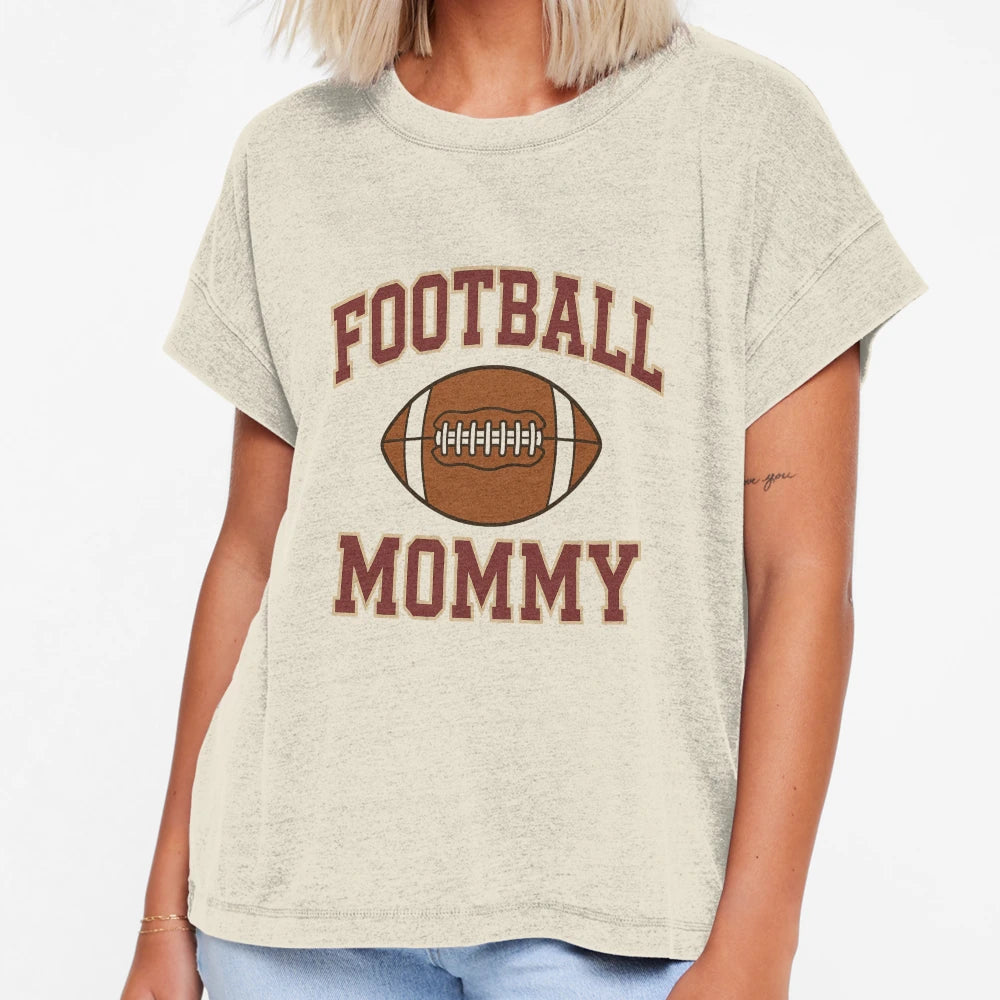 Football Mommy Logo T-Shirt - Custom Art Print Men Women - T-Shirt, Sweatshirt, Hoodie