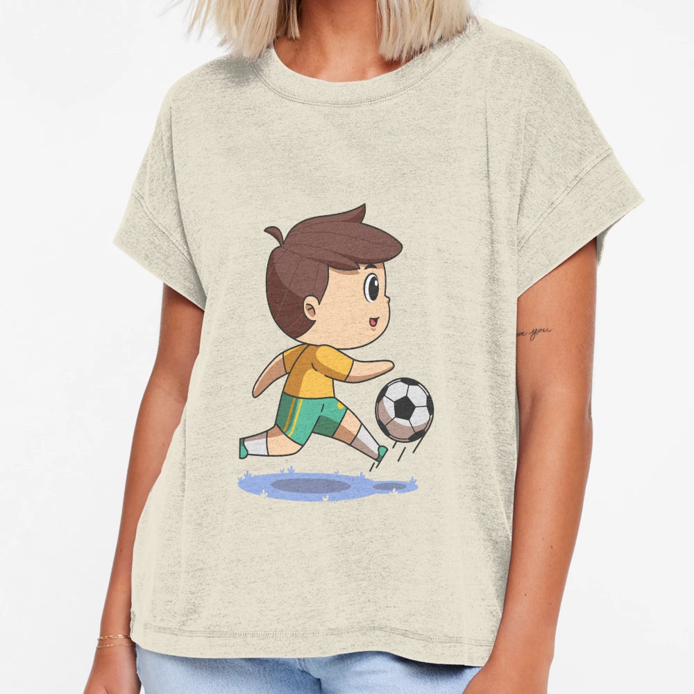 Happy Playing Alone Ball Little T-Shirt - Custom Art Print Men Women - T-Shirt, Sweatshirt, Hoodie
