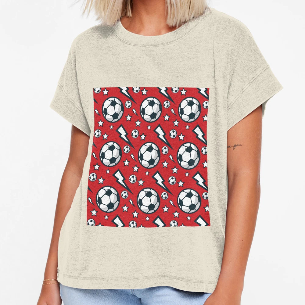 Soccer Ball Pattern T-Shirt - Fun Novelty Design for Adults - T-Shirt, Sweatshirt, Hoodie