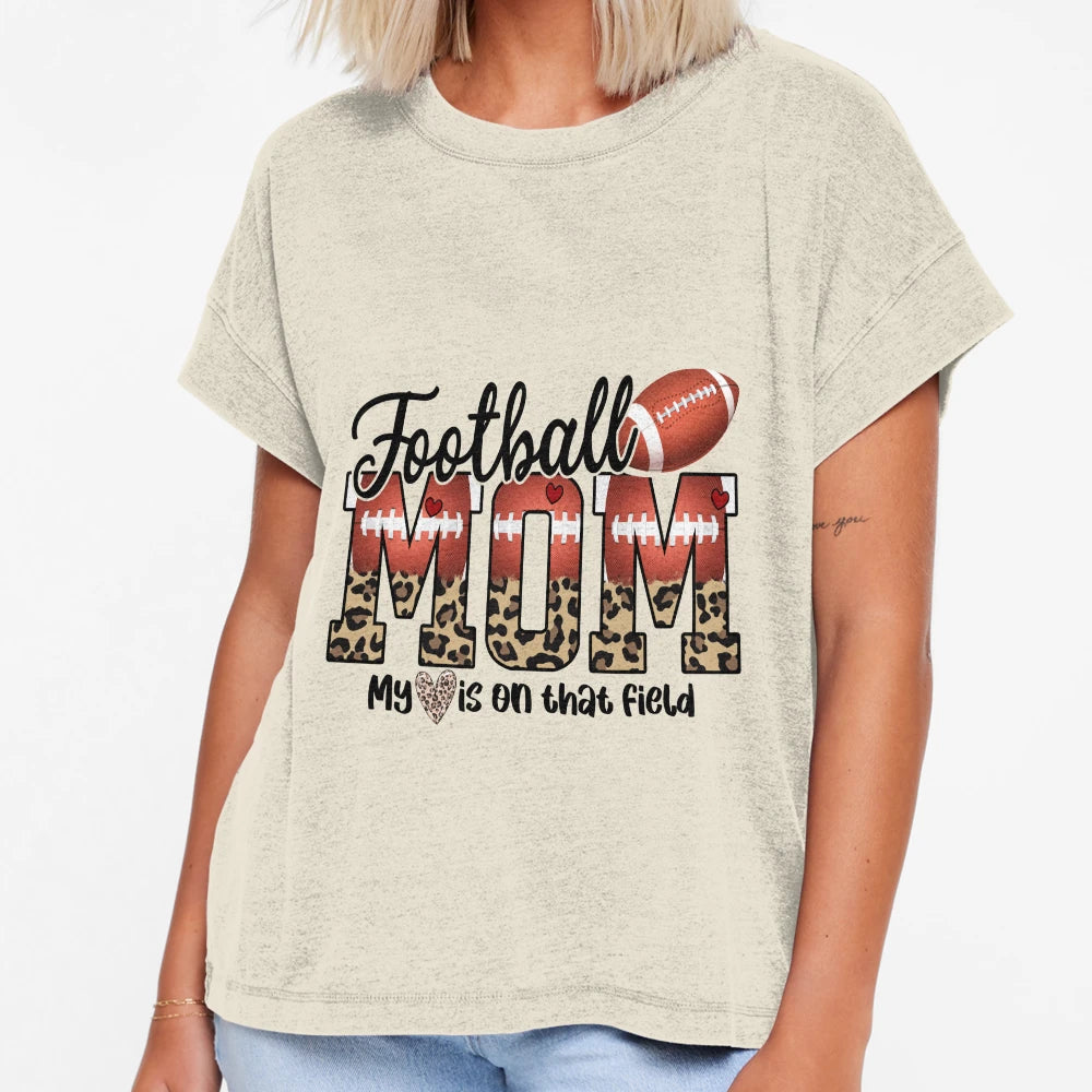Football Mom T-Shirt - Graphic Print Men Women - T-Shirt, Sweatshirt, Hoodie