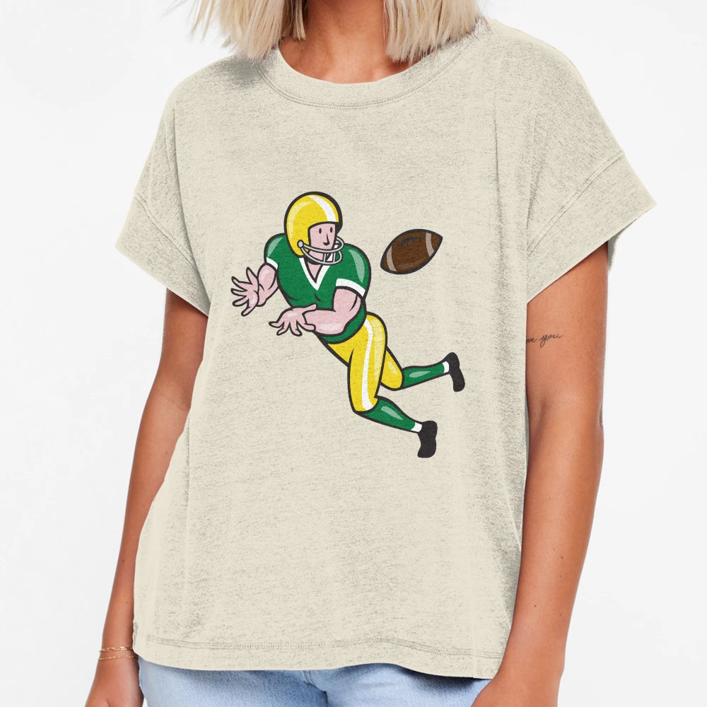 American Football Wide Receiver Catch T-Shirt - Unique Graphic Men Women - T-Shirt, Sweatshirt, Hoodie