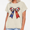 France Flag Patterned Patriotic Coquette Vintage - Adult & Kids T-Shirts, Sweatshirts & Hoodies apparel design preview 1