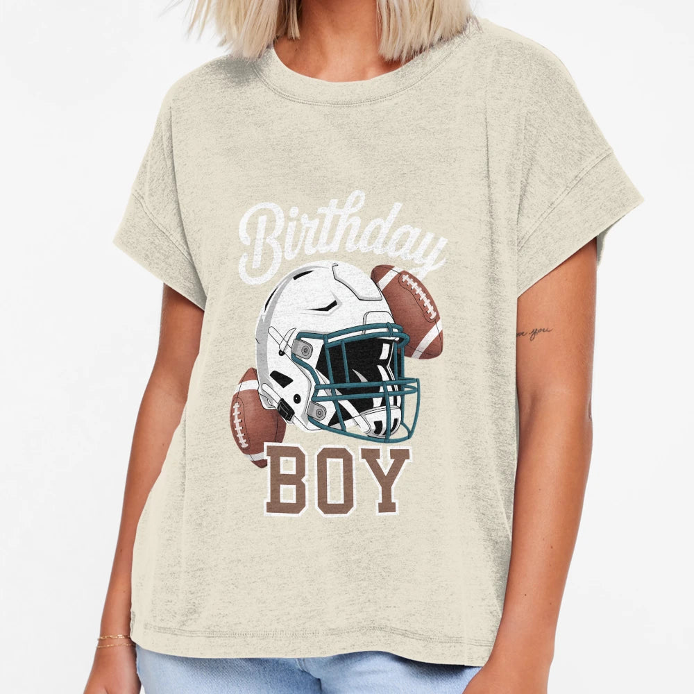 Birthday Football Birthday Party Toddlers T-Shirt - Minimalist Print Unisex - T-Shirt, Sweatshirt, Hoodie
