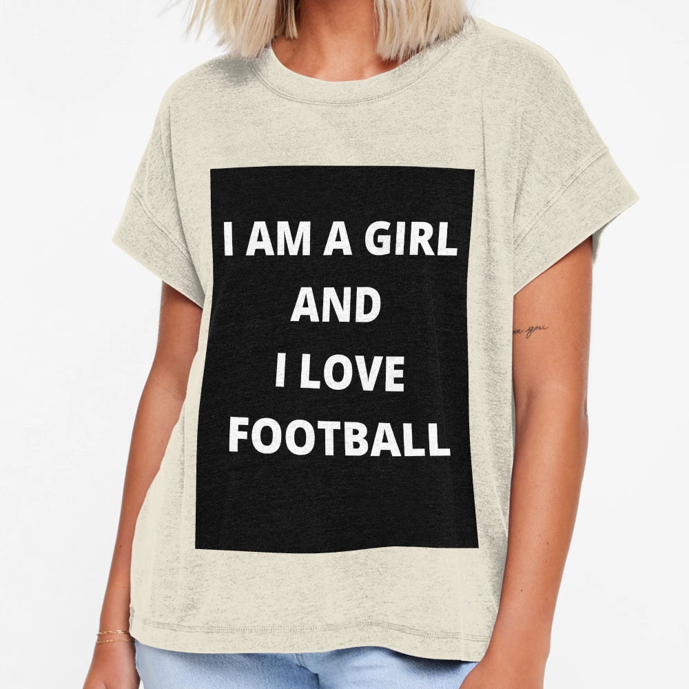 I Am And I Love Football T-Shirt - Custom Art Print Men Women - T-Shirt, Sweatshirt, Hoodie