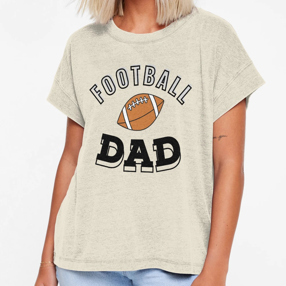 Football Dad T-Shirt - Minimalist Print Men Women - T-Shirt, Sweatshirt, Hoodie
