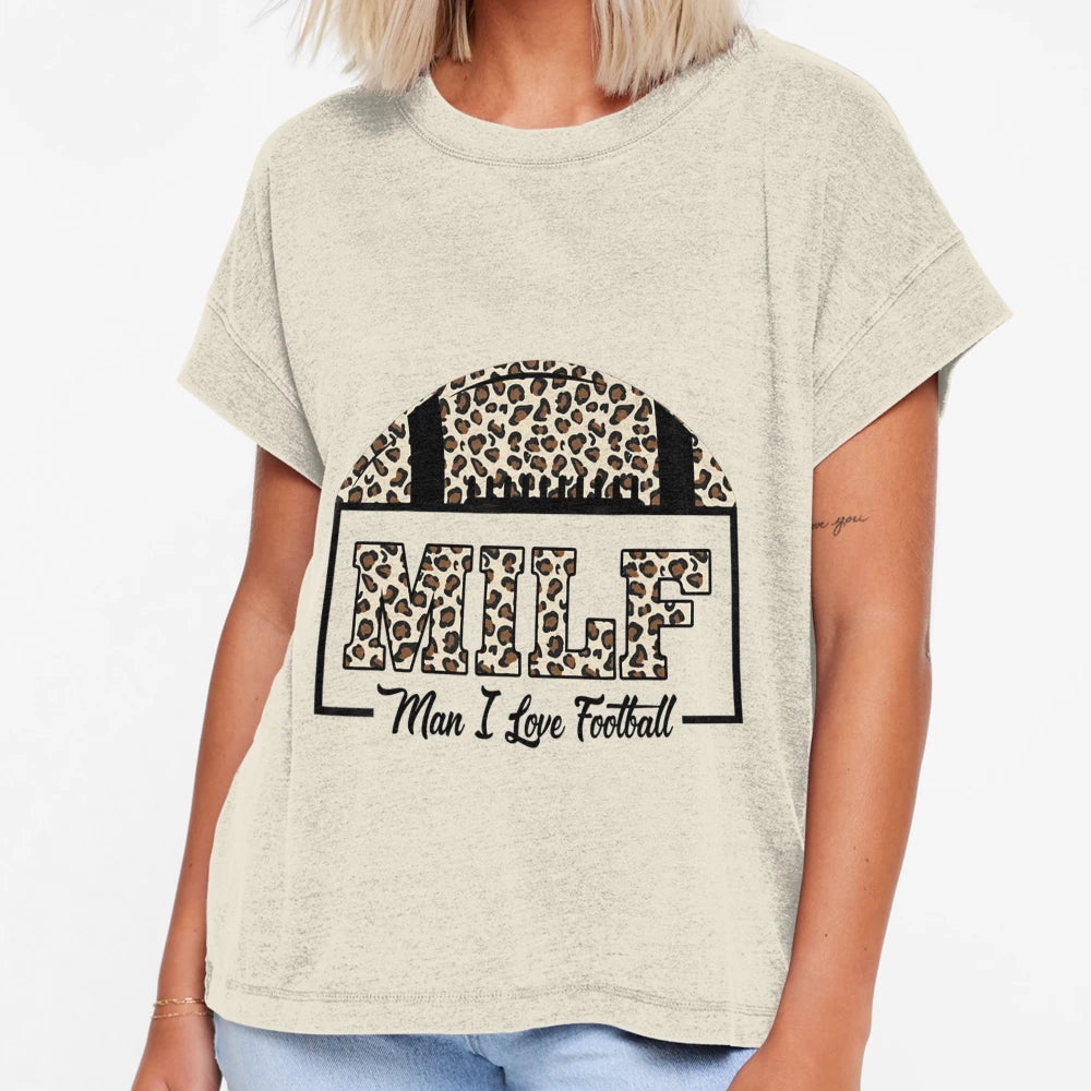 Milf I Love Football Funny And T-Shirt - Novelty Apparel Unisex - T-Shirt, Sweatshirt, Hoodie