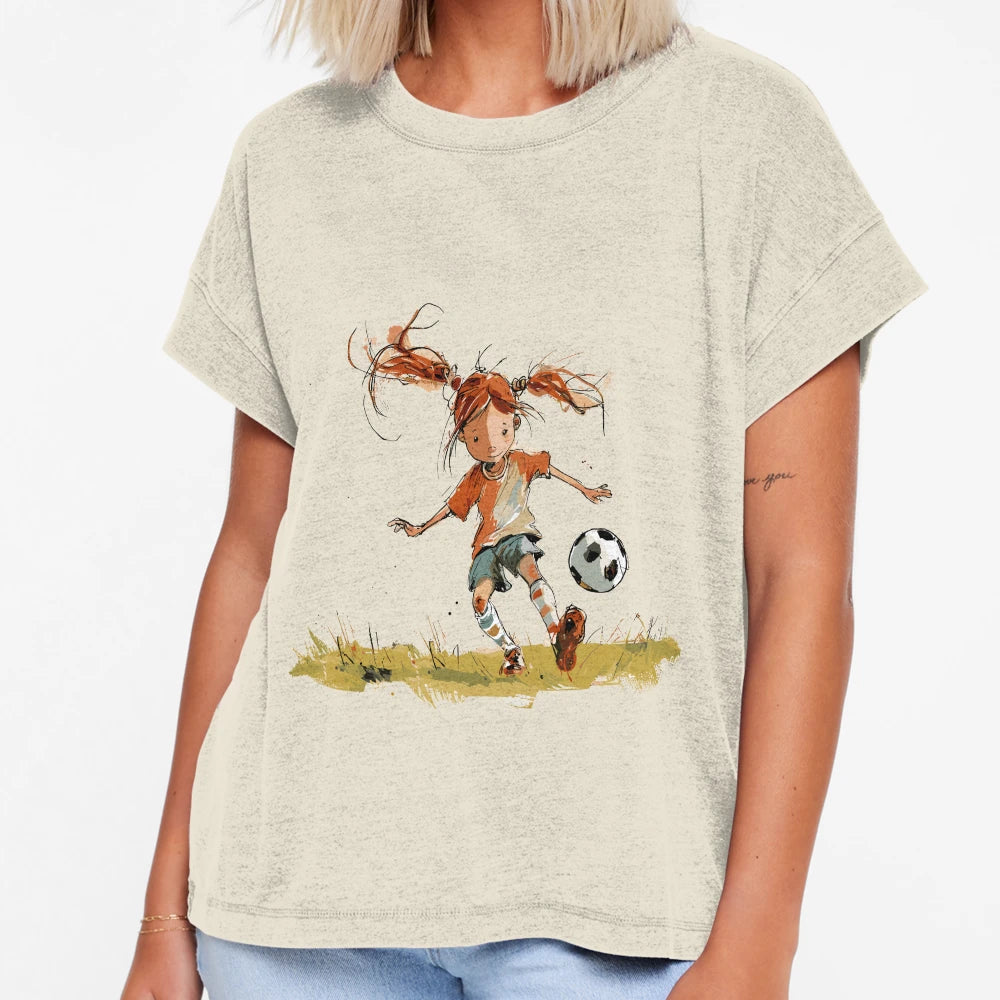 Little Playing Soccer T-Shirt - Casual Everyday Wear for Adults - T-Shirt, Sweatshirt, Hoodie