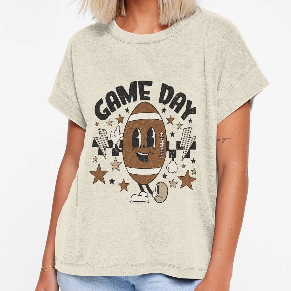 Game Day Football Mascot Cartoon T-Shirt - Casual Everyday Wear for Adults - T-Shirt, Sweatshirt, Hoodie