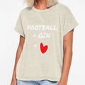 Football Gin Love T-Shirt - Novelty Apparel Men Women - T-Shirt, Sweatshirt, Hoodie