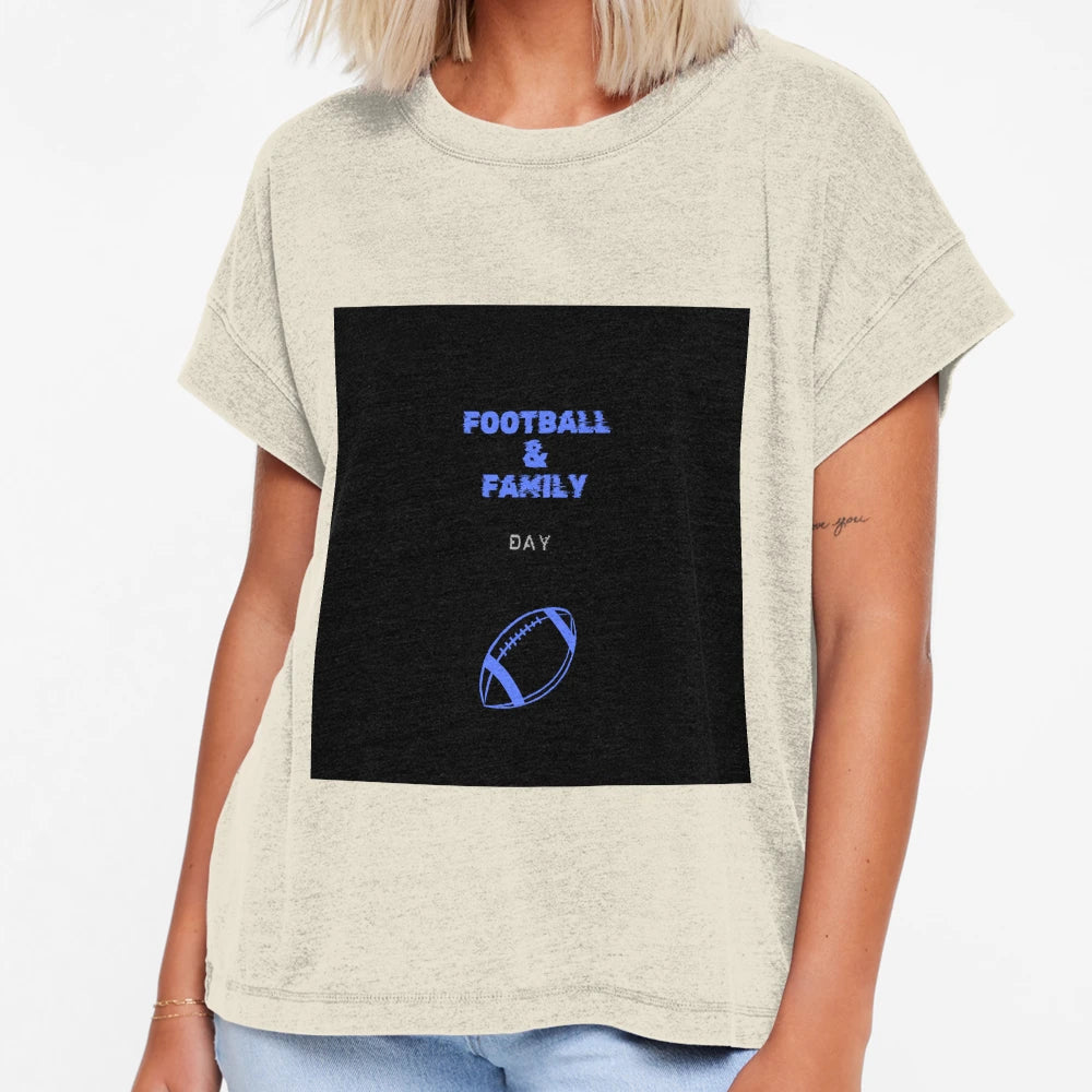 Football Family Blue T-Shirt - Streetwear Style for Adults - T-Shirt, Sweatshirt, Hoodie