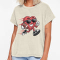 Funny Valentines Day Heart Playing T-Shirt - Novelty Apparel for Adults - T-Shirt, Sweatshirt, Hoodie