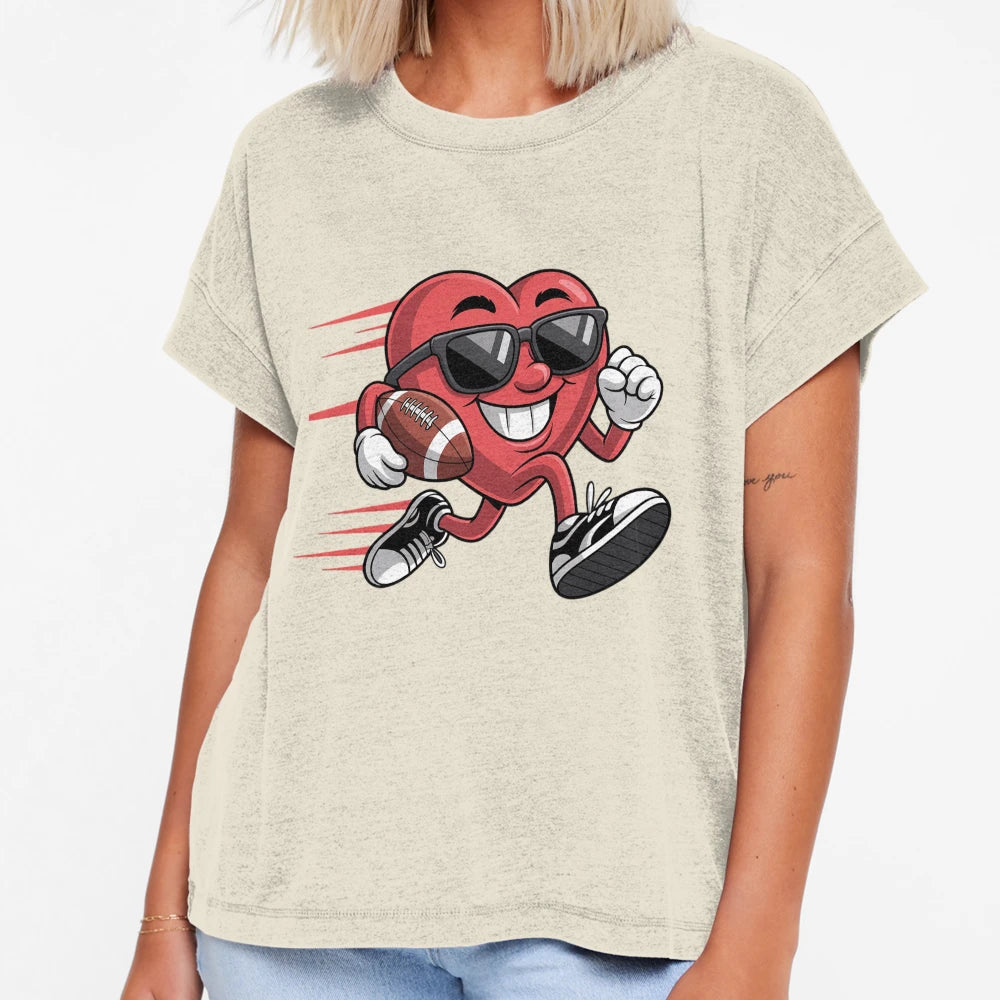 Funny Valentines Day Heart Playing T-Shirt - Novelty Apparel for Adults - T-Shirt, Sweatshirt, Hoodie