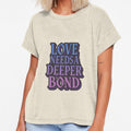 Love Needs A Deeper Bond Gradient Typography by Haus - Adult & Kids T-Shirts, Sweatshirts & Hoodies apparel design preview 1