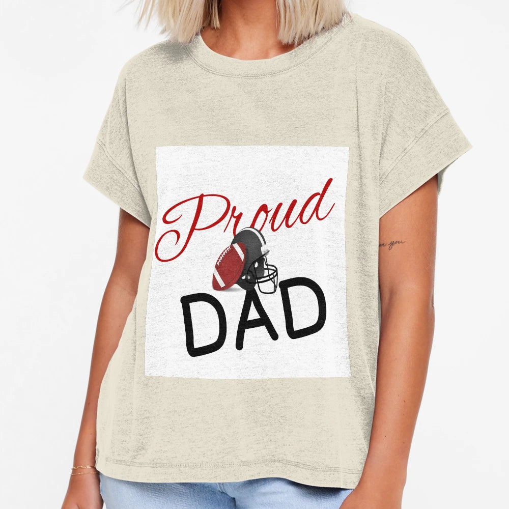 Proud Football Dad T-Shirt - Aesthetic Graphic Unisex - T-Shirt, Sweatshirt, Hoodie