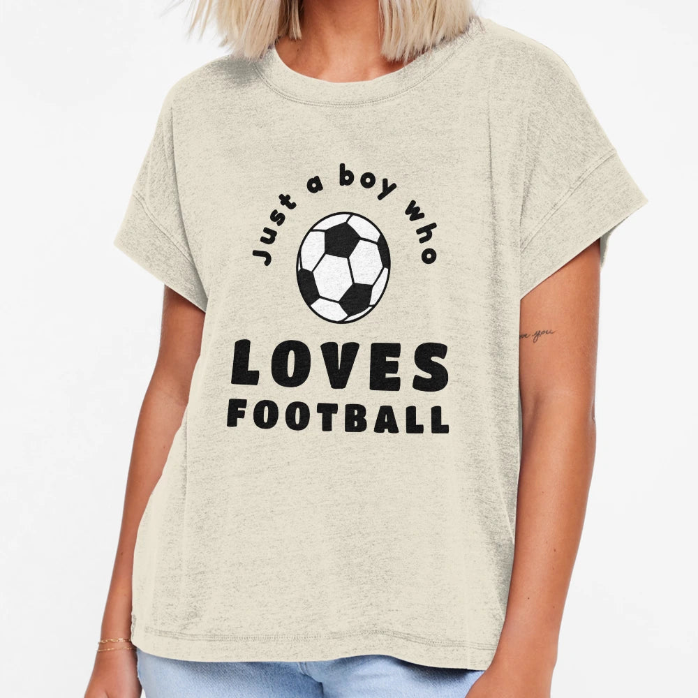 Just Who Loves Football T-Shirt - Custom Art Print Unisex - T-Shirt, Sweatshirt, Hoodie