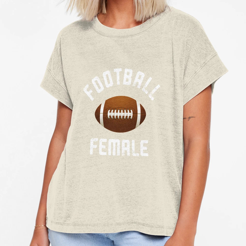 Football Female 3 T-Shirt - Minimalist Print Unisex - T-Shirt, Sweatshirt, Hoodie
